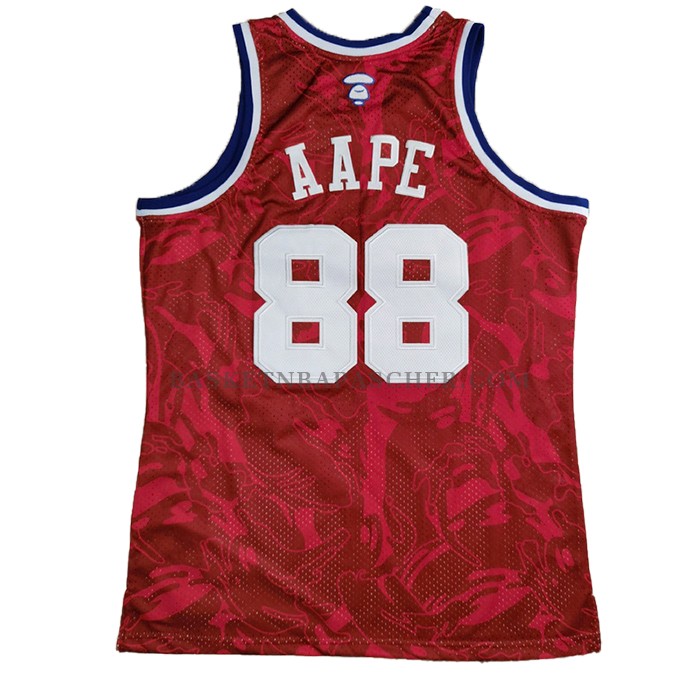 Maillot All Star 1988 Aape x Mitchell & Ness Rouge